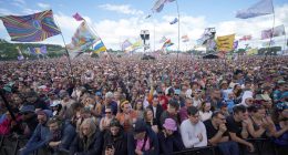 Mystery as huge billboard goes up outside Glastonbury Festival – and fans think it’s a hint at secret set