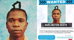NAPTIP declares Speed Darlington wanted 