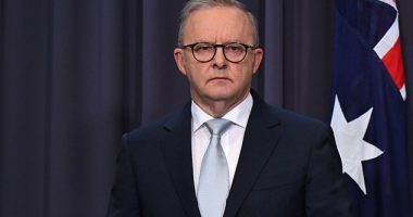 Prime Minister Anthony Albanese (pictured) fronted the media shortly after 11.30am on Monday - more than 24 hours after US President Donald Trump unleashed a series of 'bunker bombs' on three of Iran's nuclear sites in a serious escalation of the conflict raging in the Middle East