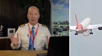 Captain Steve said the protrusion and the grey dot underneath the plane were evidence of the Ram Access Turbine (RAT) deploying