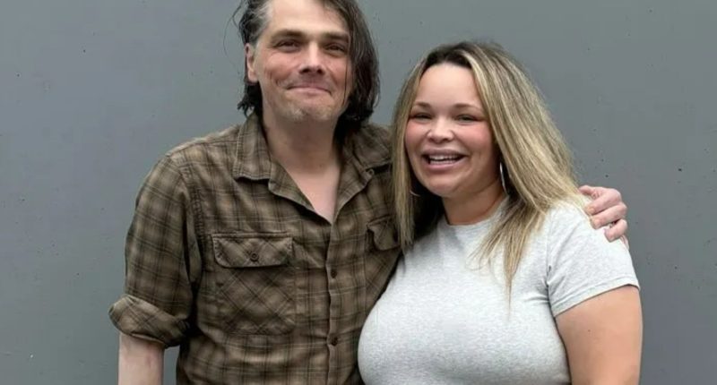 Noughties rock legend looks VERY different as he poses with pregnant YouTube star Trisha Paytas