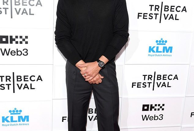 Orlando Bloom cut a somber figure at the premiere of his film Deep Cover in New York on Tuesday