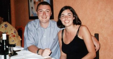 Bradley John Murdoch tricked Peter Falconio and Joanne Lees (pictured together) into stopping on a remote Outback highway where he shot Peter in the head and tied up Ms Lees, who managed to escape
