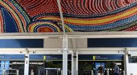 The man who died after being detained at Darwin Airport (pictured) is the second death in custody in a fortnight in the NT, after young Aboriginal man Kumanjayi White on May 27