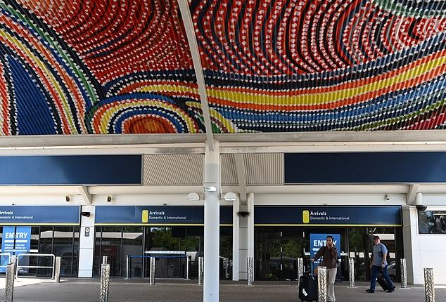 The man who died after being detained at Darwin Airport (pictured) is the second death in custody in a fortnight in the NT, after young Aboriginal man Kumanjayi White on May 27