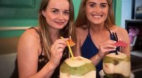 British woman Bethany Clarke (left) has slammed the hostel in Laos where her friend Simone White (right) died after suspected methanol poisoning