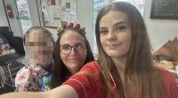 Pheobe Bishop, pictured with her mum Kylie Johnson, went missing on May 15, with officers discovering what were believed to be the teenager's remains near Goodnight Scrub National Park on Friday