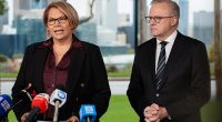 West Australian senator Dorinda Cox (pictured with Prime Minister Anthony Albanese) joined forces with Labor on Monday