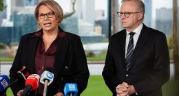 West Australian senator Dorinda Cox (pictured with Prime Minister Anthony Albanese) joined forces with Labor on Monday