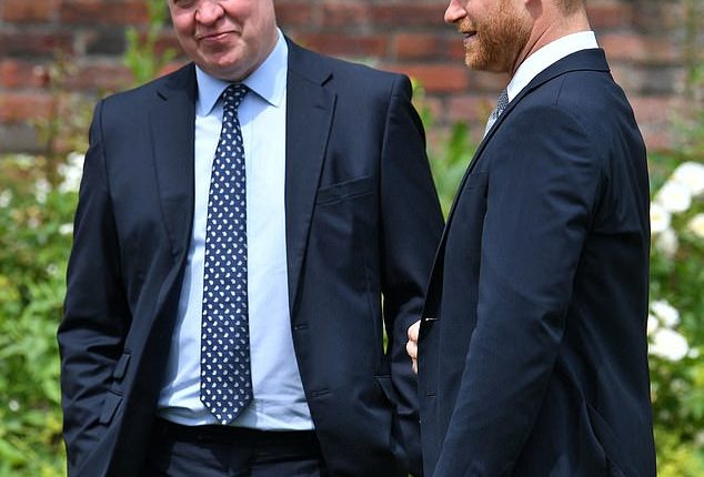 It is understood Prince Harry (right) discussed changing his family name with Earl Spencer (left)