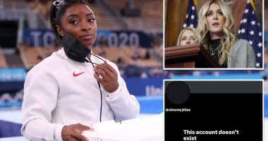 Riley Gaines reacts to ‘phenom’ Simone Biles deleting X after feud over transgender athletes