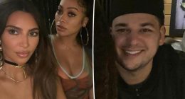 Rob Kardashian steals the show in rare photo alongside Kim and La La Anthony