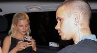Romeo Beckham, 22, sparks romance rumours with German model Caroline Daur, 30, in Paris as they leave hotel after party