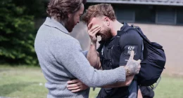 Sam Thompson breaks down in tears and is comforted by Pete Wicks as disaster strikes on 260-mile endurance challenge