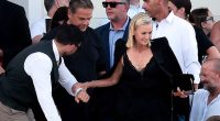 Sarah Murdoch ensured all eyes were on her as she celebrated the nuptials of Jeff Bezos and Lauren Sanchez in Italy on Saturday
