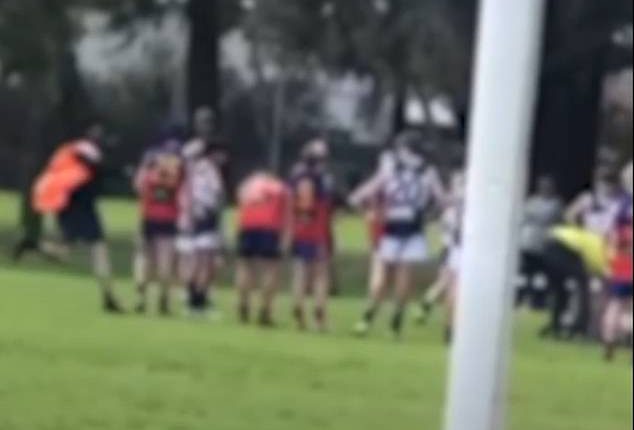 A footy coach has dodged jail time after he was seen running onto the field during a SANFL Juniors game in 2023 before hitting a 12-year-old boy