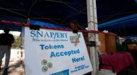 t a farm market in St. Petersburg, Florida, SNAP recipients were able to use their Electronic Benefits Transfer cards for food. (Photo by Lance Cheung/USDA).