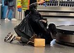 Shocking moment two women brawl in arrivals hall at Gatwick before it's broken up by airport staff