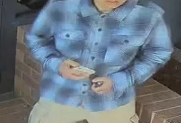 The 33-year-old Chinese national is pictured on the day of the incident