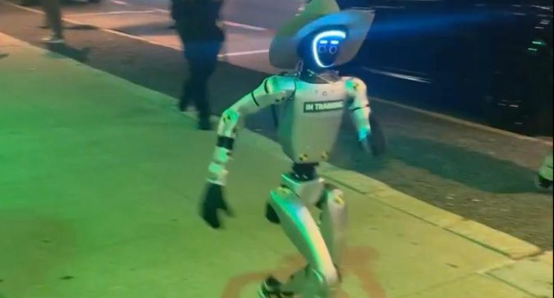 Slick-talking, cowboy hat-wearing robot dubbed ‘Jake the Rizzbot’ spits Gen Z and Gen Alpha slang, leaving strangers gobsmacked