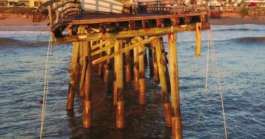 Engineers are urgently recommending the immediate demolition of a further 125 to 150 feet from the end of the pier, which remains in danger of collapse, and walling off the entire structure before it is entirely demolished. (© Scott Spradley for FlaglerLive),