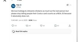 TSA warns 'Costco cards don't count' as REAL IDs