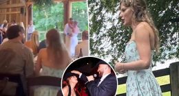 Taylor Swift and Travis Kelce spotted at his cousin’s Nashville wedding