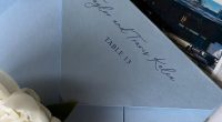 Kmet's event planner, Ellie Nottoli, shared details from the wedding, including a photo of an invitation letter that was addressed to 'Taylor and Travis Kelce'