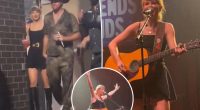 Taylor Swift performs live for the first time since reclaiming her masters at Nashville gig hosted by Travis Kelce