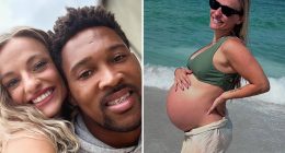 Teen Mom star Mackenzie McKee gives birth to twin girls with fiance Khesanio Hall and reveals babies’ unique names