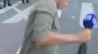 Australian reporter Lauren Tomasi (pictured) was shot by a rubber bullet whiel reporting on the LA riots