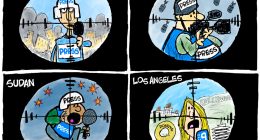 Clay Jones journalists crosshairs