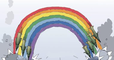 The rainbow of these times by Becs, CagleCartoons.com