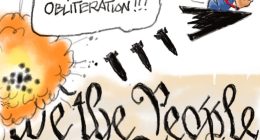 Trump Bombs Iran by Pat Bagley, The Salt Lake Tribune