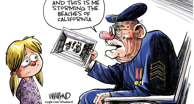 Liberating California by Dave Whamond, Canada, PoliticalCartoons.com