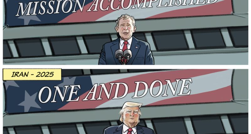 Iraq Missioned Accomplished Iran One and Done by R.J. Matson, Portland.