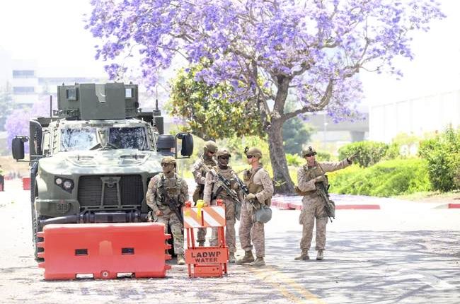 The Marines on the Job in LA Just Showed They're ALL BUSINESS