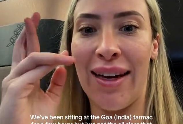 Make-up influencer Maddie Wilcox described waking up to hear that their plane from India to Qatar was being diverted with two hours to go before landing