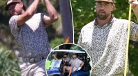 Travis Kelce goes golfing with pal at Florida country club as he unwinds during offseason training