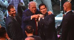 Trump arrives at UFC 316 to cheers of ‘USA!’ from packed crowd