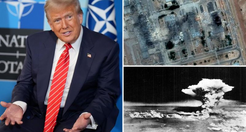 Trump compares Iran strikes to bombings of Hiroshima and Nagasaki