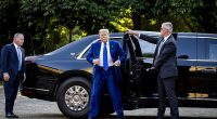President Donald Trump arrives at the Huis ten Bosch Palace for dinner kicking off the NATO Summit in Hague, Netherlands on June 24, 2025