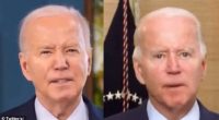 A video shared online suggested that Biden was a robot and did not blink