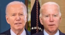 A video shared online suggested that Biden was a robot and did not blink