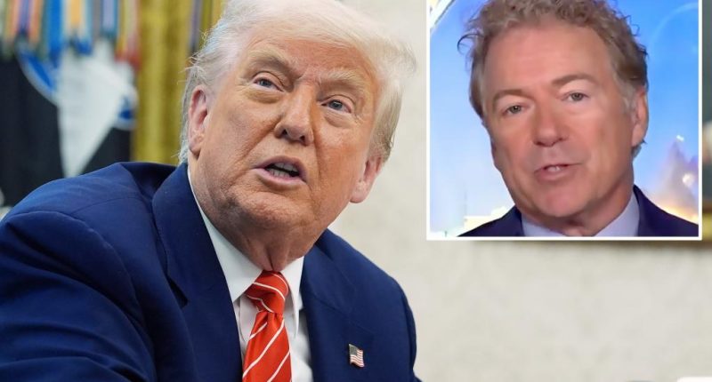 Trump warns Rand Paul he’s playing into ‘hands of the Democrats’ with ‘Big, Beautiful Bill’ opposition