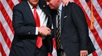 Donald Trump (pictured left) made it clear who the leader of the MAGA movement still is after Tucker Carlson (pictured right) suggested he's abandoned 'America First' principles to support Israel
