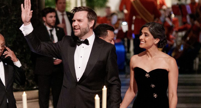Usha Vance Flaunts Her Sexy Arms As JD Gets Tossed Around In Elon & Trump Divorce