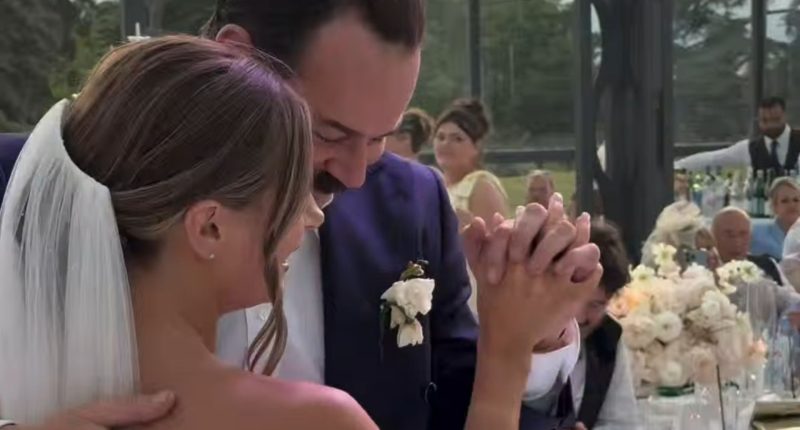 Watch Dani Dyer’s father-daughter dance with emotional Danny after he walks her down the aisle to wed Jarrod Bowen