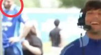 Watch awkward moment Louis Tomlinson admits feeling nervous ahead of Soccer Aid as Zara’s ex Sam Thompson hovers behind