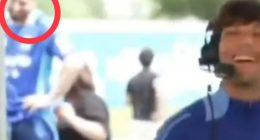 Watch awkward moment Louis Tomlinson admits feeling nervous ahead of Soccer Aid as Zara’s ex Sam Thompson hovers behind